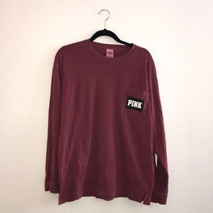Maroon VS PINK long sleeve